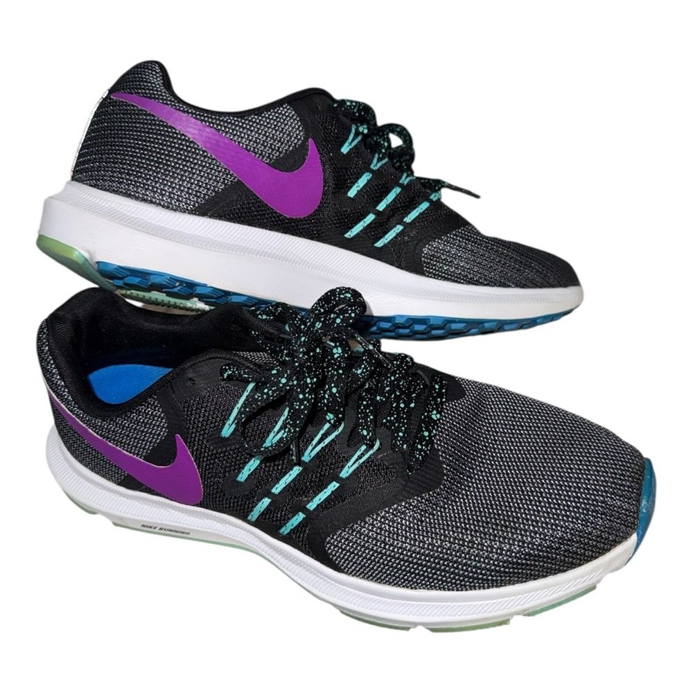 Nike Run Swift SE Running Shoes Black, Purple & Turquoise - Women’s Size 10 - Picture 8 of 13